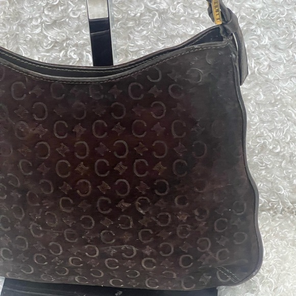 Celine Suede Leather C Logo Shoulder Bag - Picture 3 of 16
